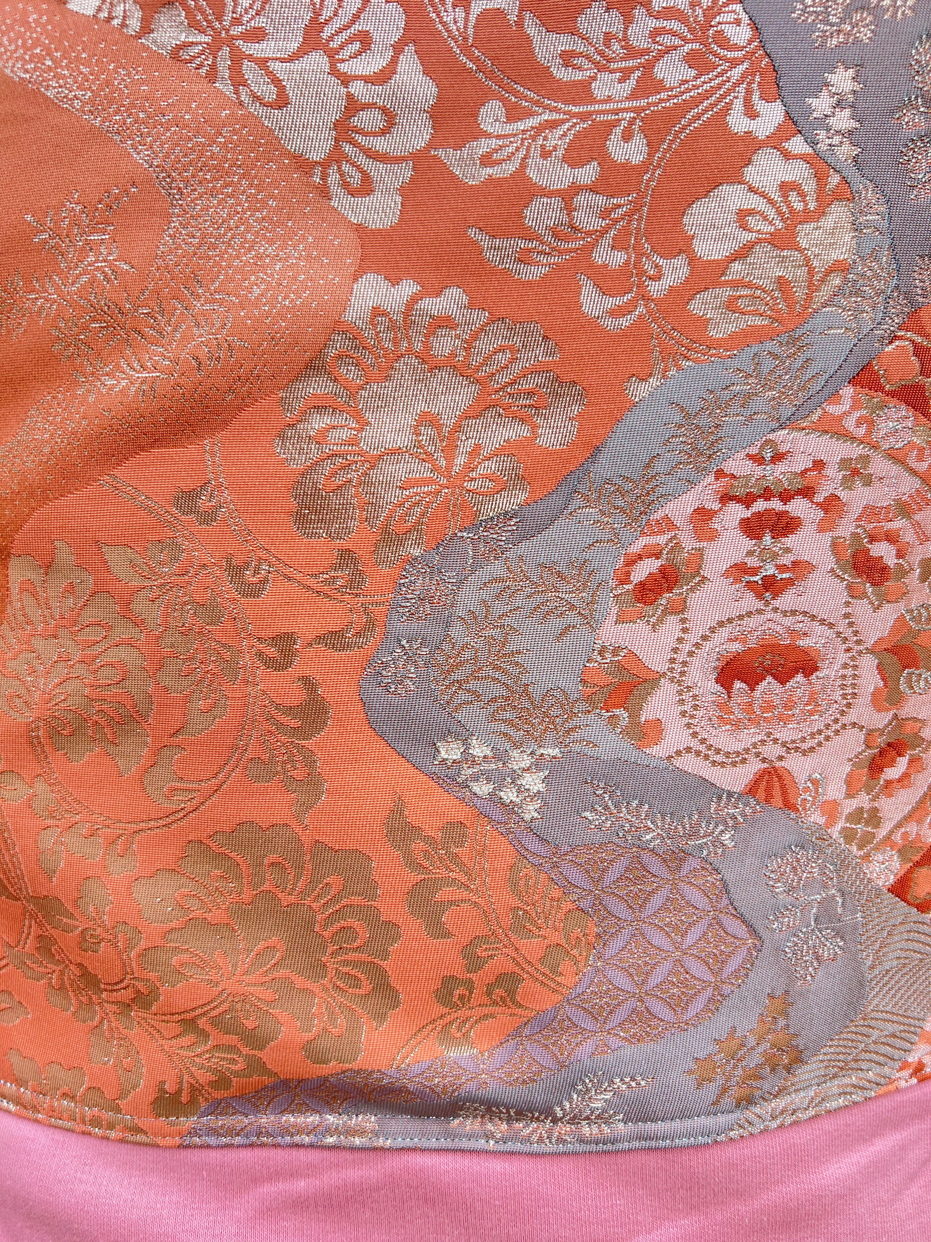 Handmade Upcycled Obi Organic Cotton Hoodie Ssize