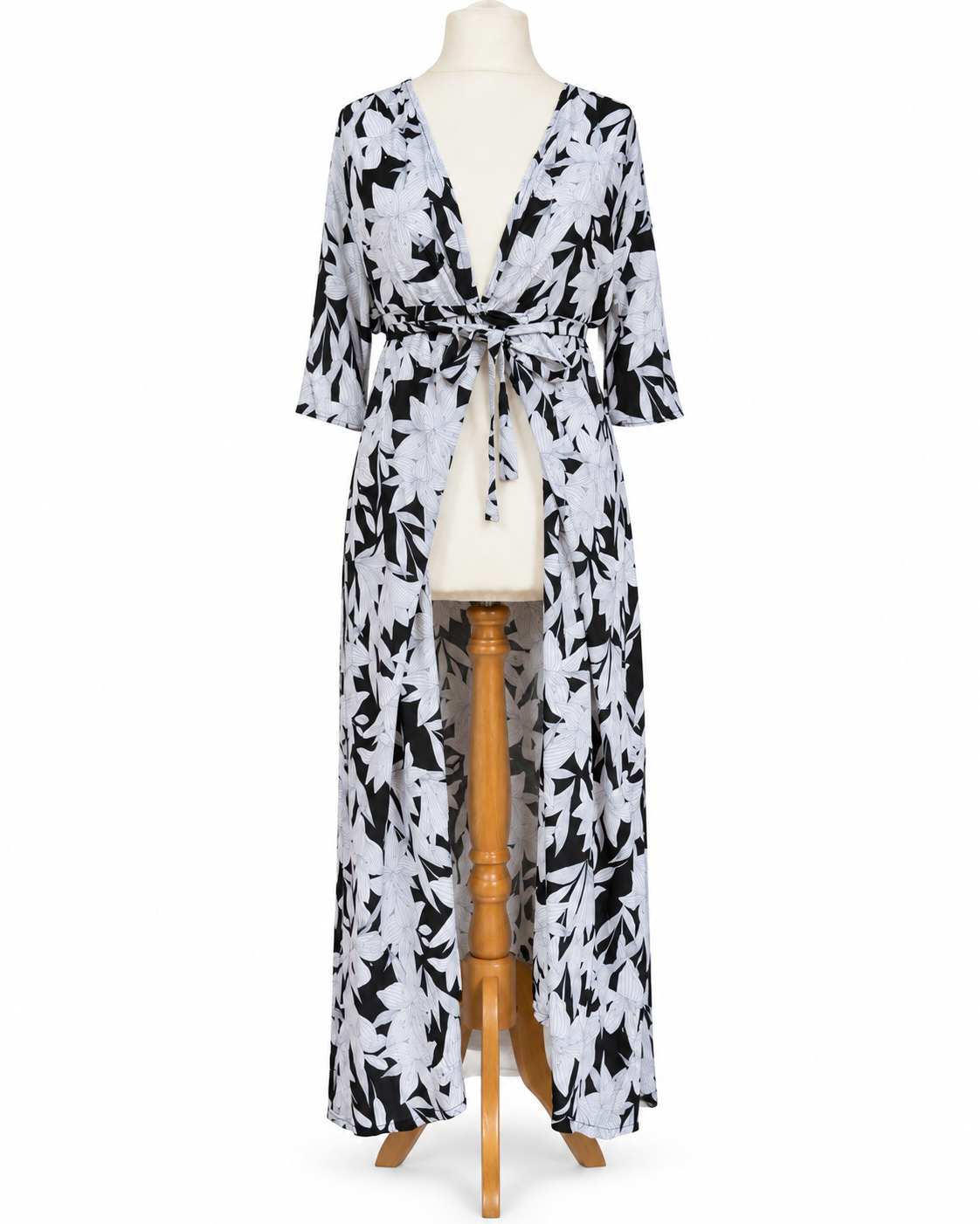 Exclusive Floral Wrap Maxi Dress