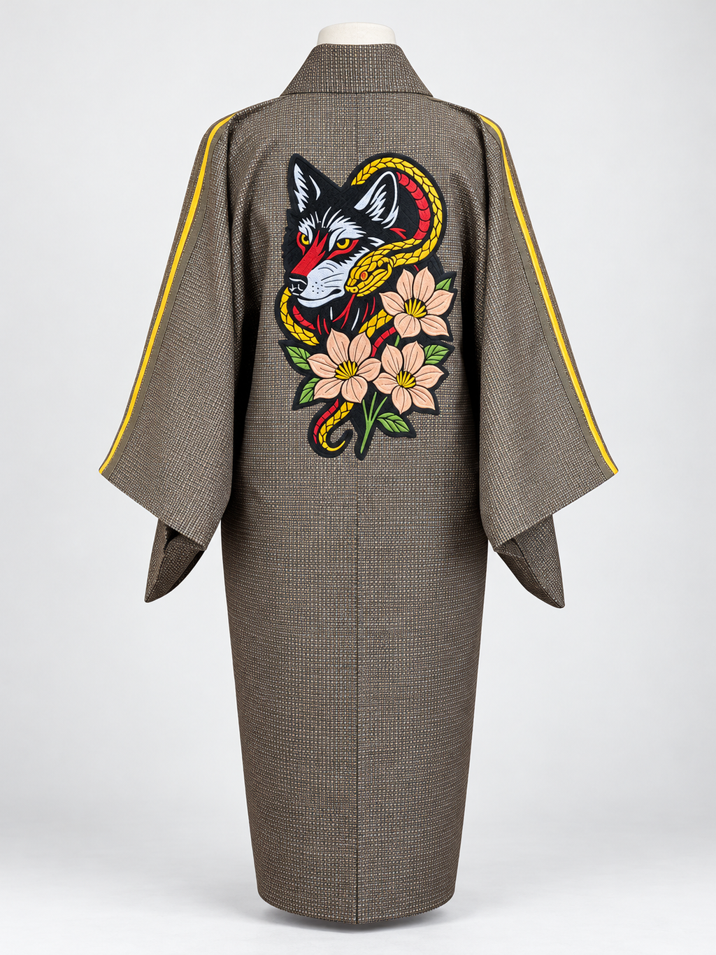 Reworked Vintage Japanese Men’s Kimono Jacket