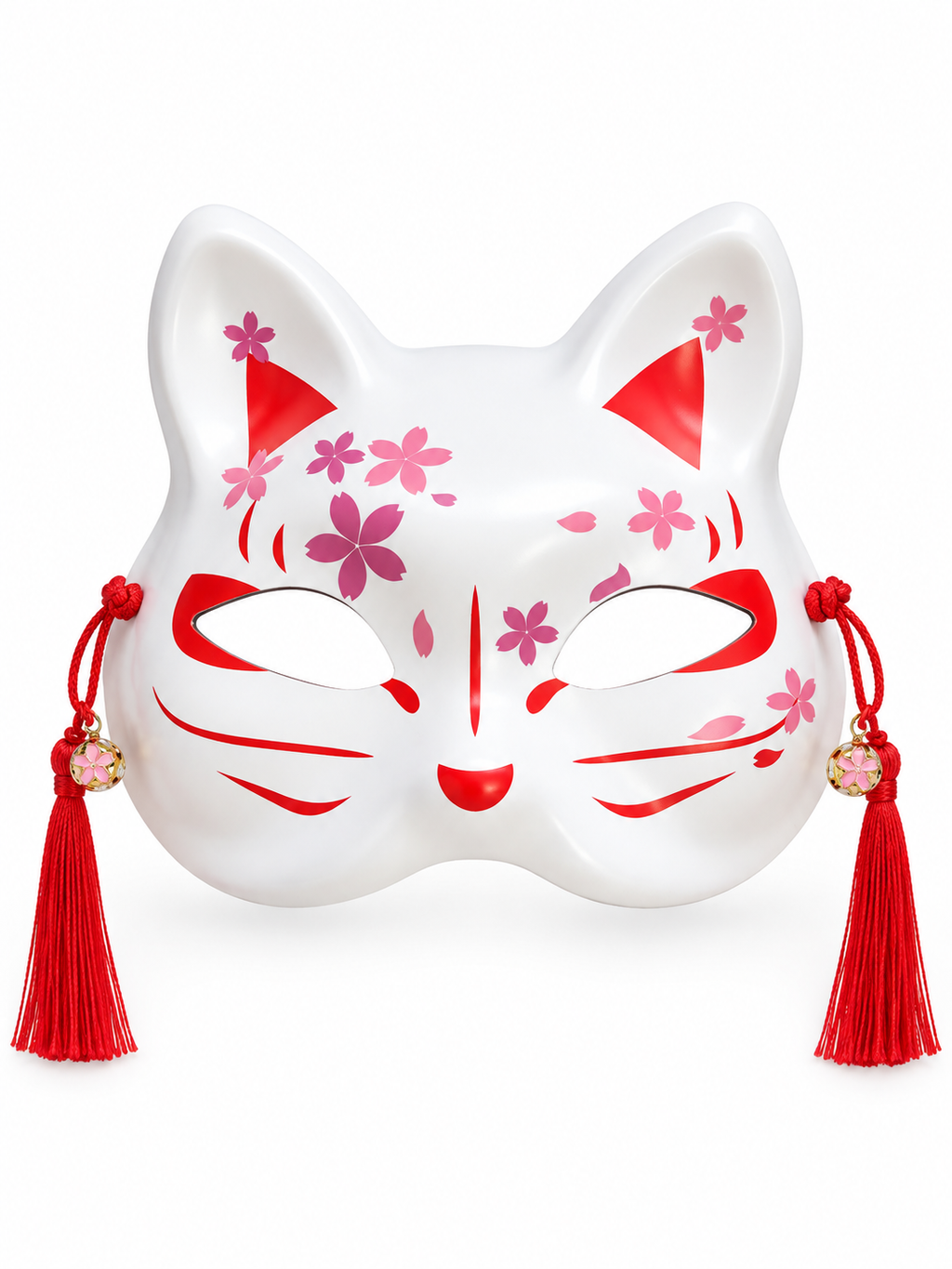 Japanese Cat Mask Sakura design
