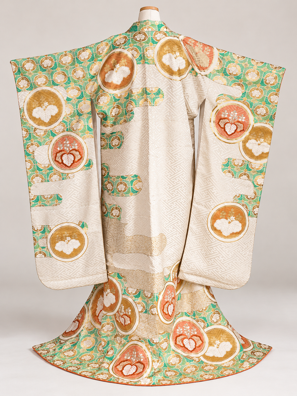 Vintage Japanese Silk Furisode Kimono