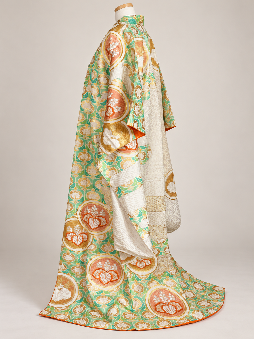 Vintage Japanese Silk Furisode Kimono