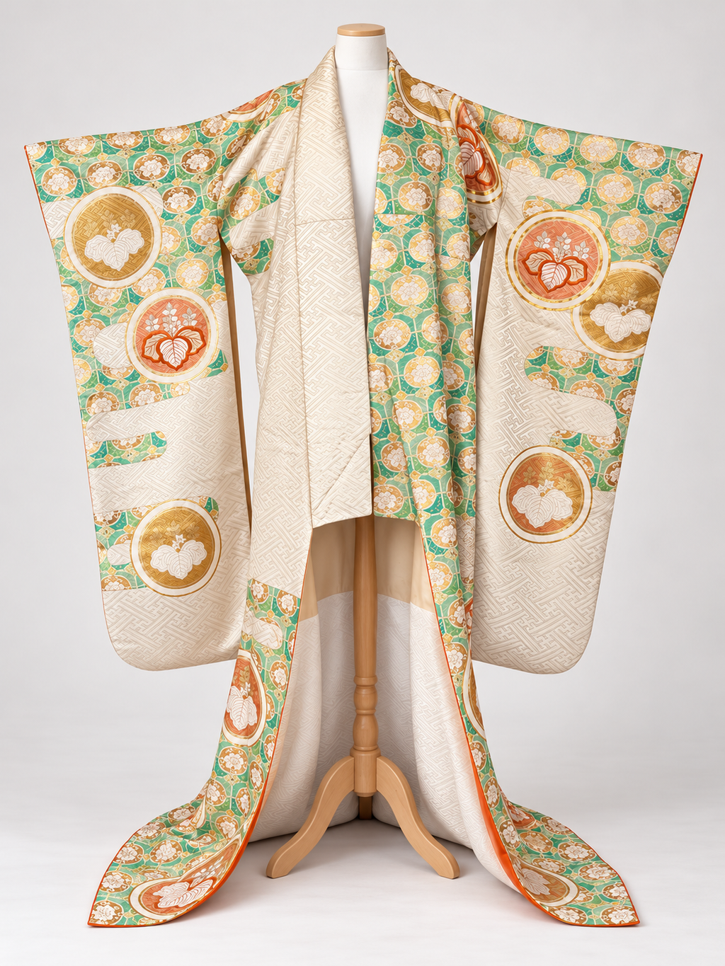 Vintage Japanese Silk Furisode Kimono