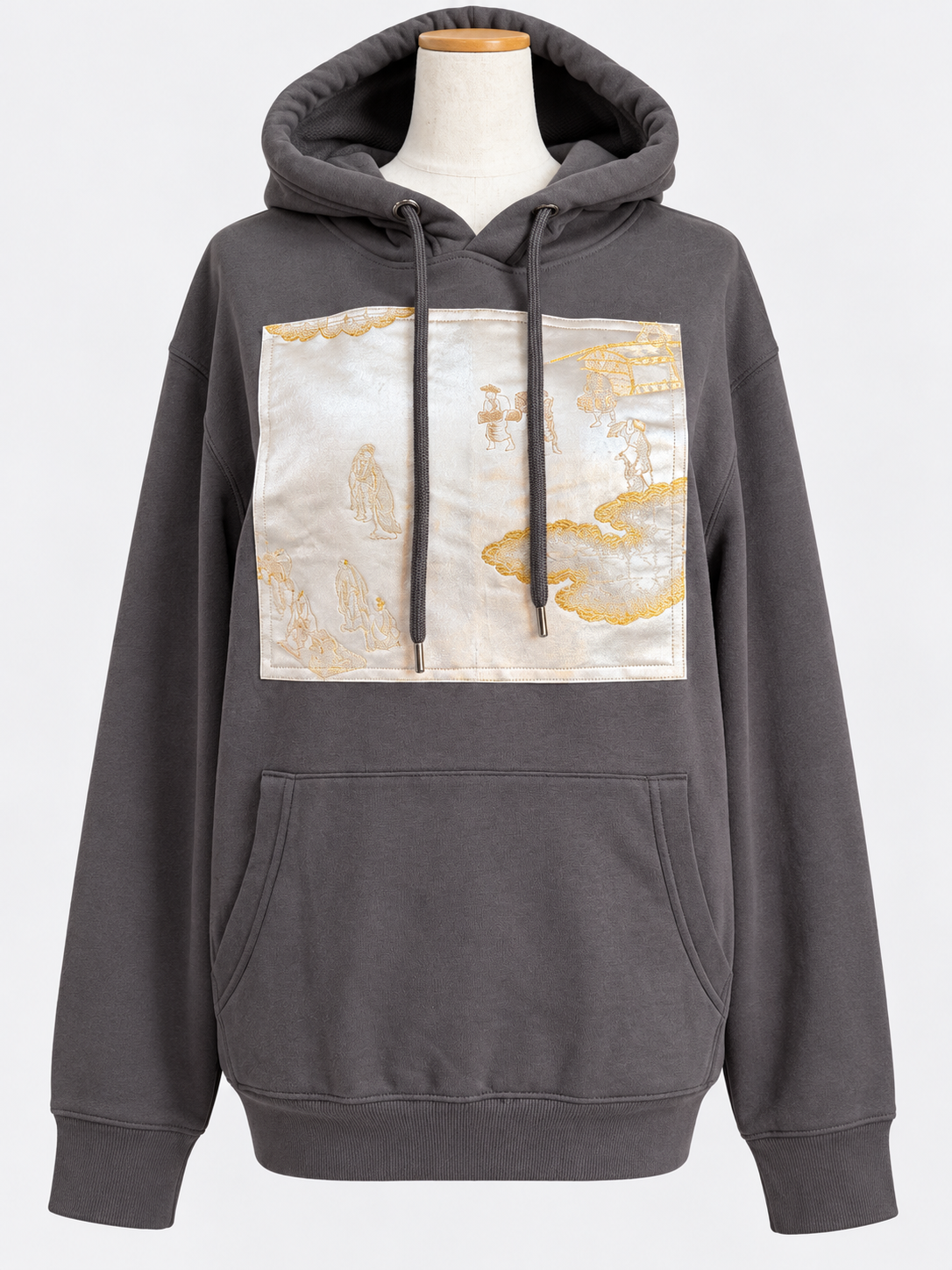 Upcycled Obi Organic Cotton Hoodie M