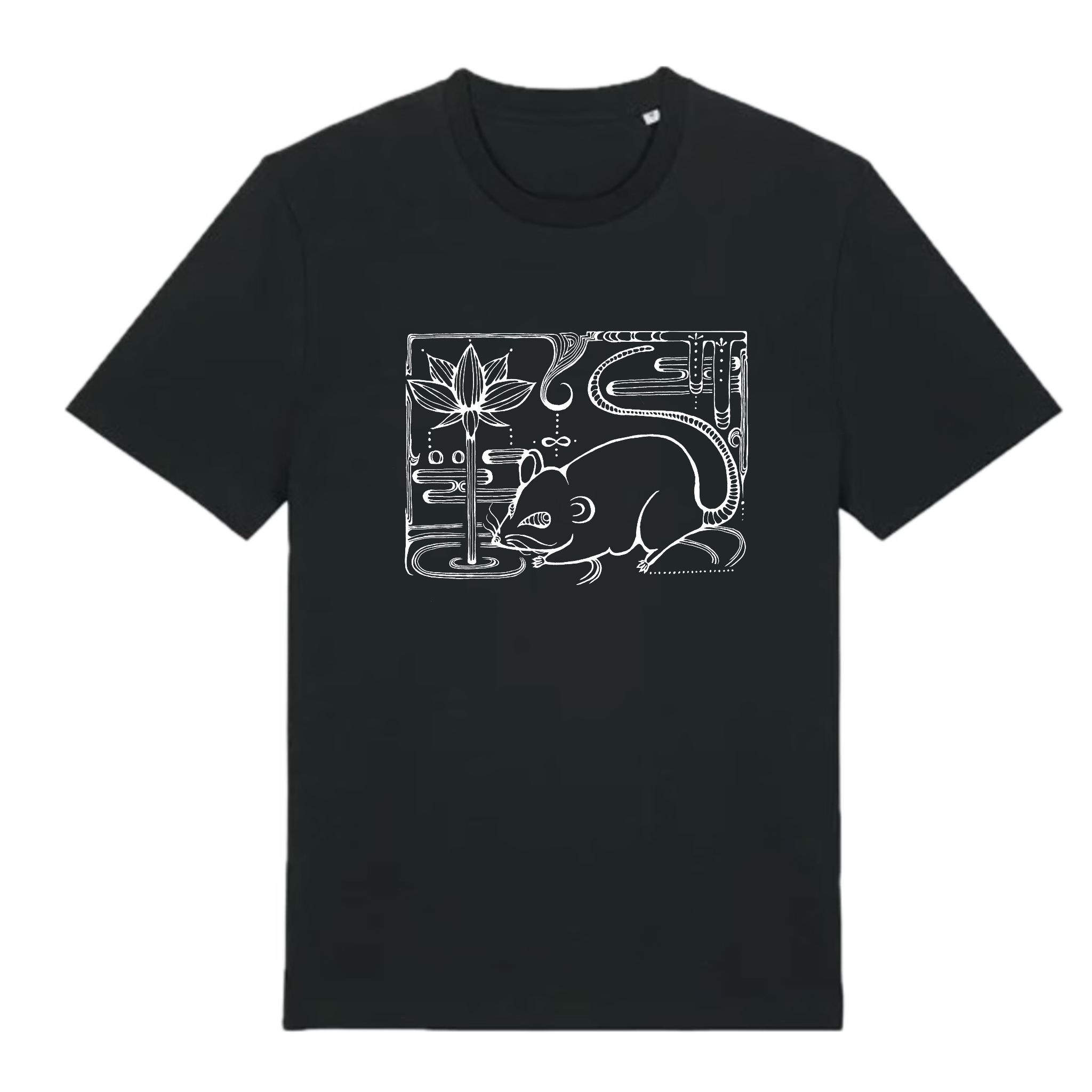 Japanese Zodiac “Mouse / Rat” T-Shirt – Hand-Drawn Eto Design