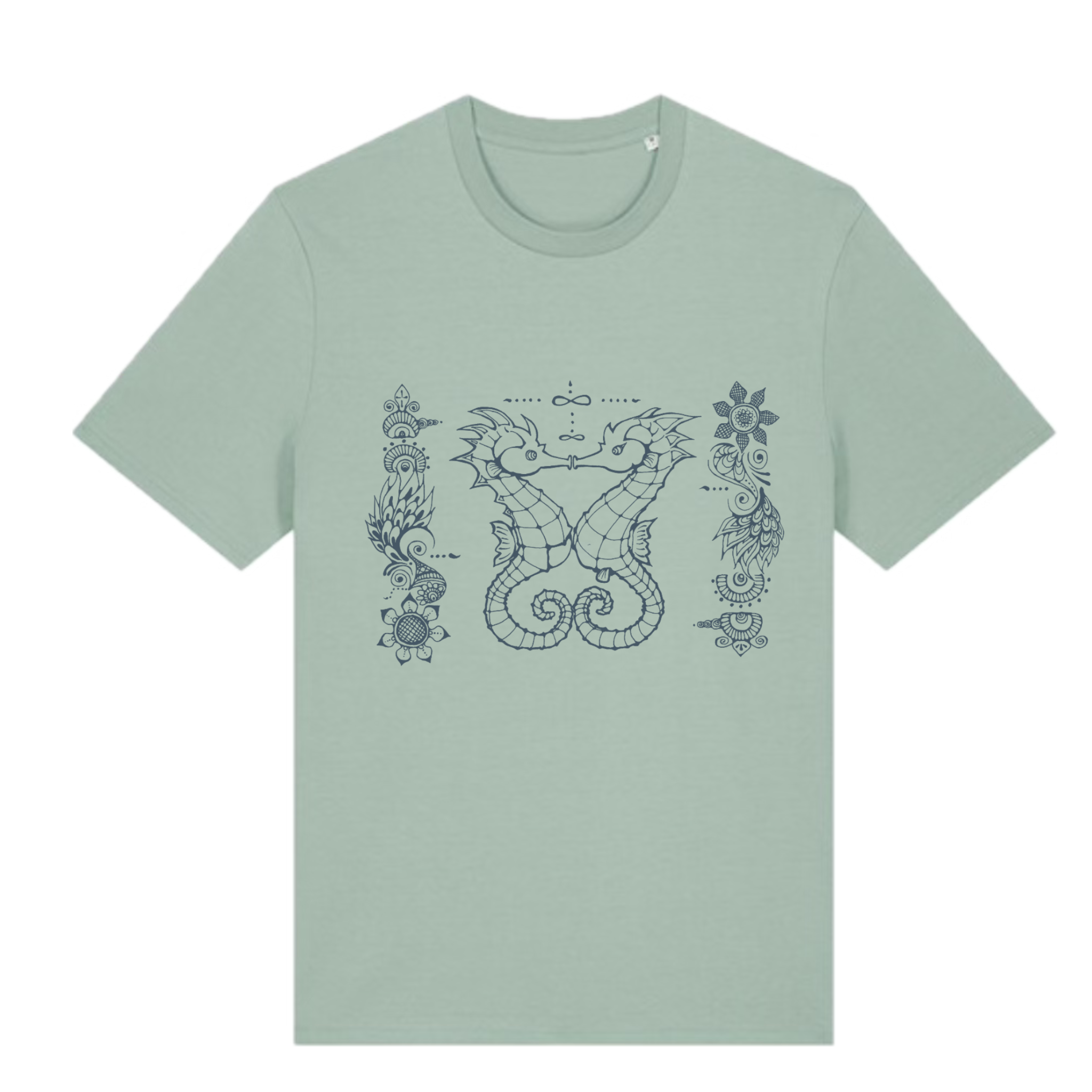 Japanese Zodiac “Dragon／Seahorse Dragonlet” T-Shirt – Hand-Drawn Eto Design