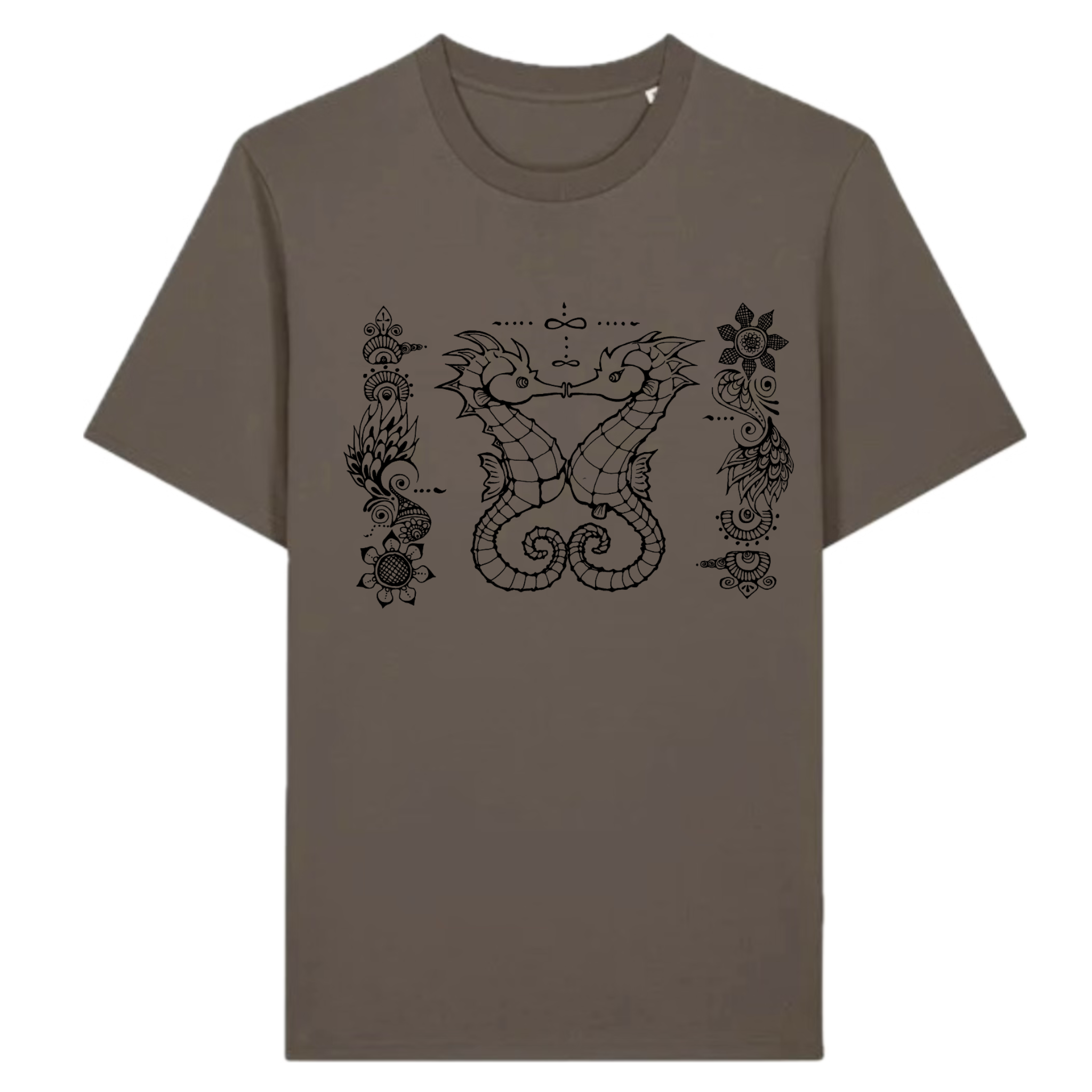 Japanese Zodiac “Dragon／Seahorse Dragonlet” T-Shirt – Hand-Drawn Eto Design
