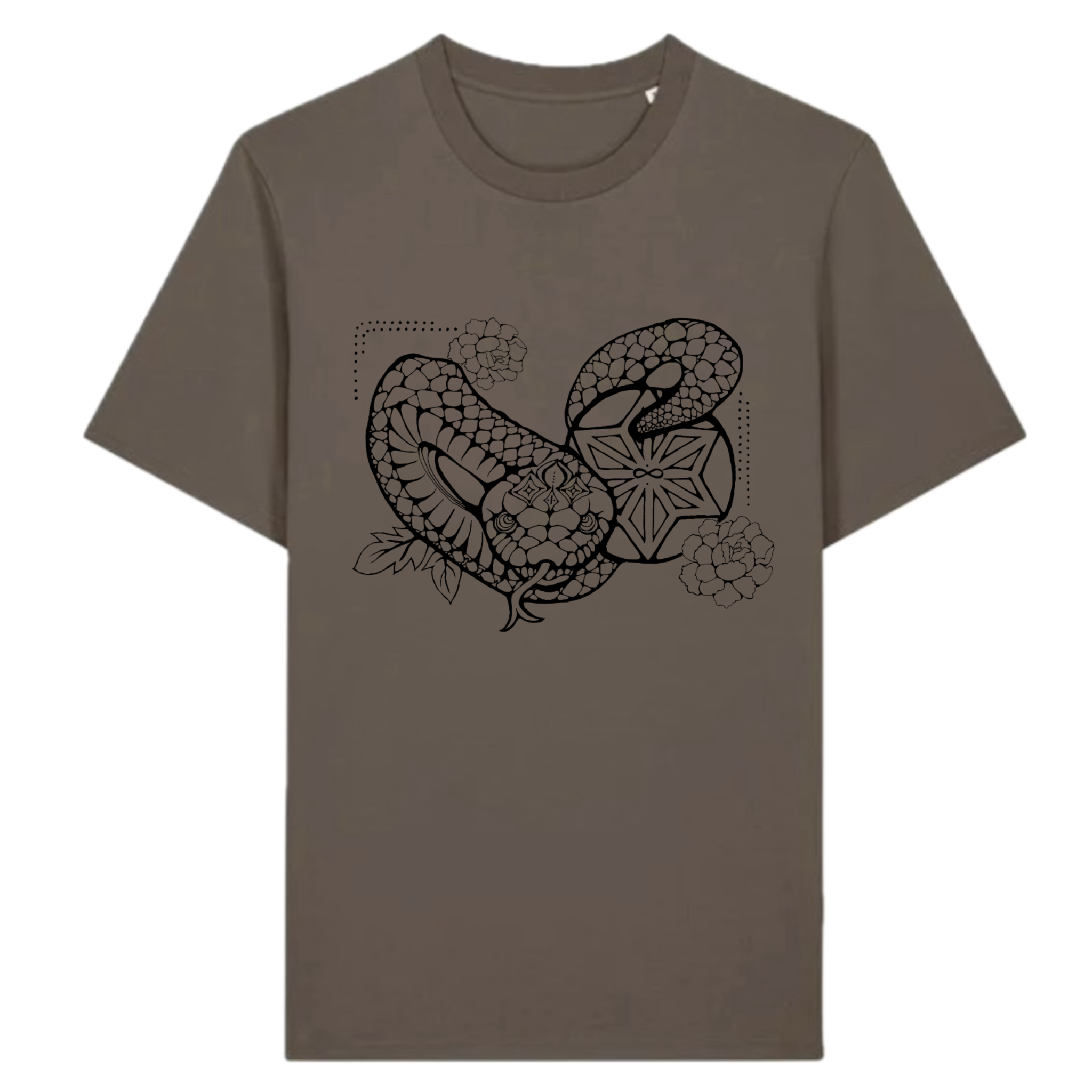 Japanese Zodiac “Snake” T-Shirt – Hand-Drawn Eto Design