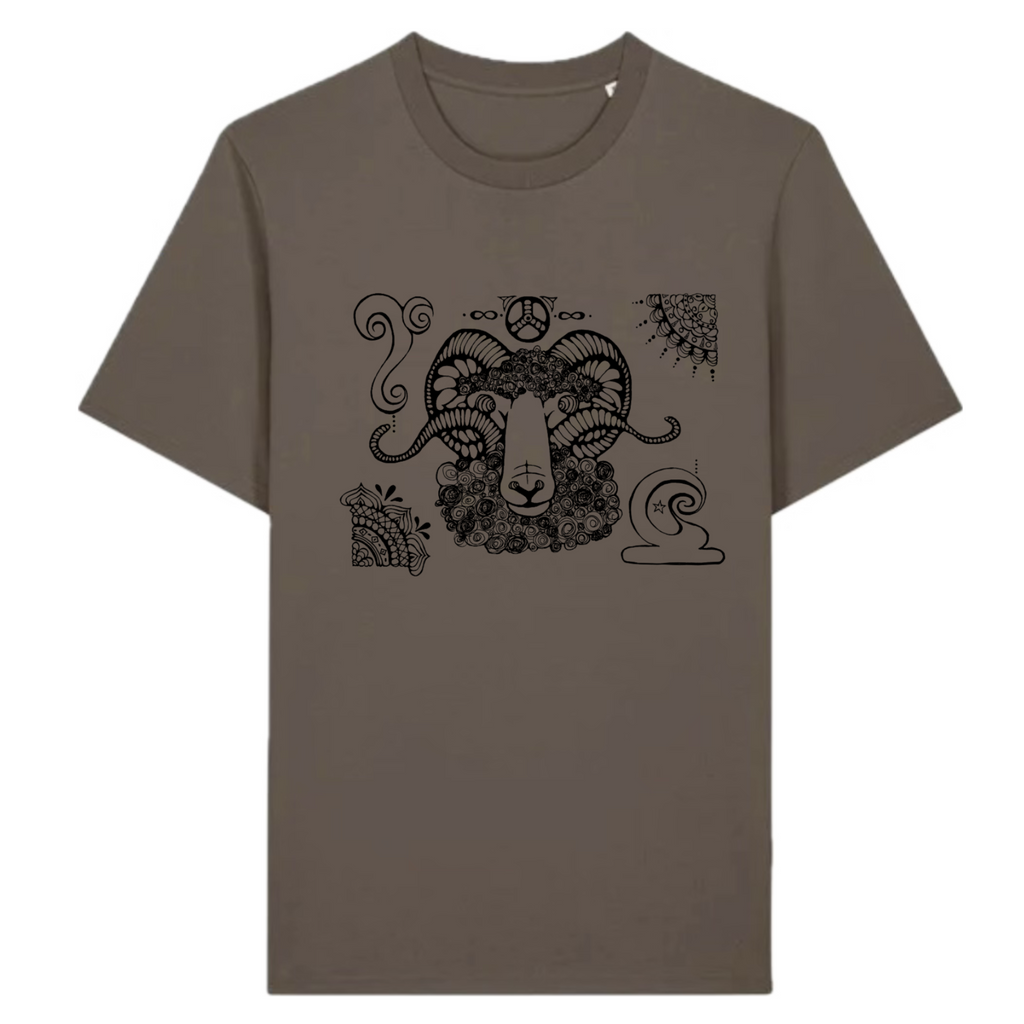 Japanese Zodiac “Goat／Sheep” T-Shirt – Hand-Drawn Eto Design