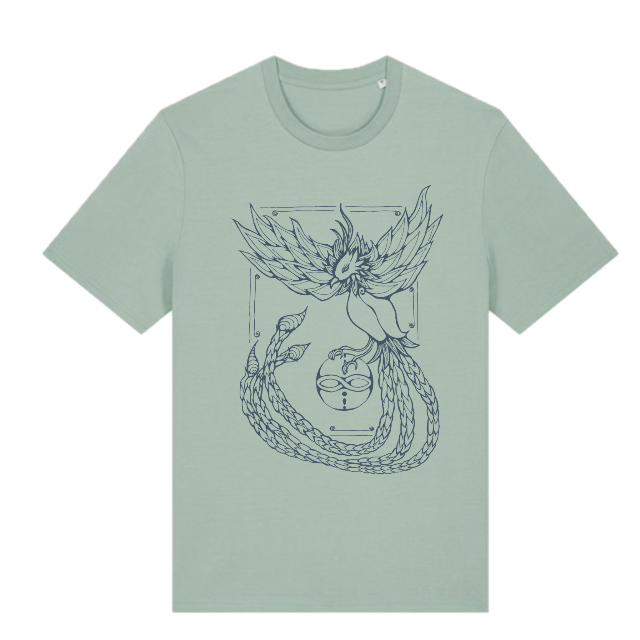 Japanese Zodiac “Bird” T-Shirt – Hand-Drawn Eto Design