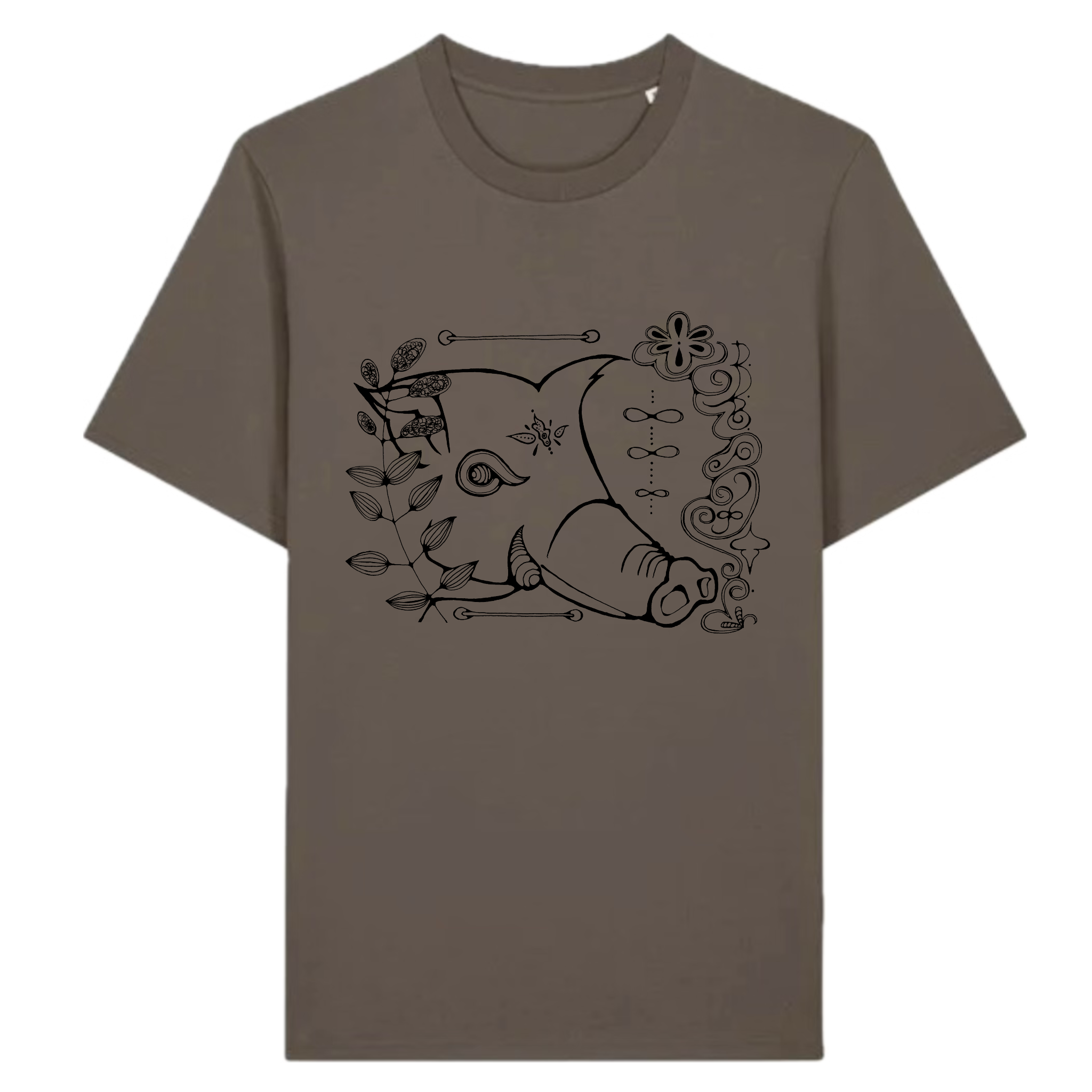 Japanese Zodiac “Boar” T-Shirt – Hand-Drawn Eto Design