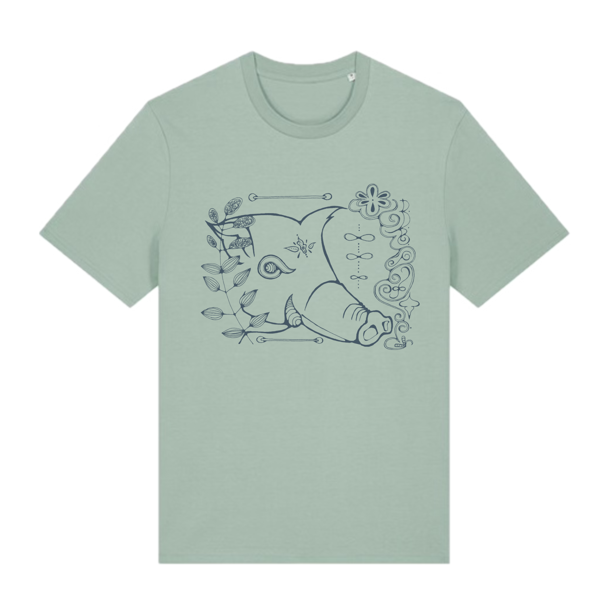 Japanese Zodiac “Boar” T-Shirt – Hand-Drawn Eto Design