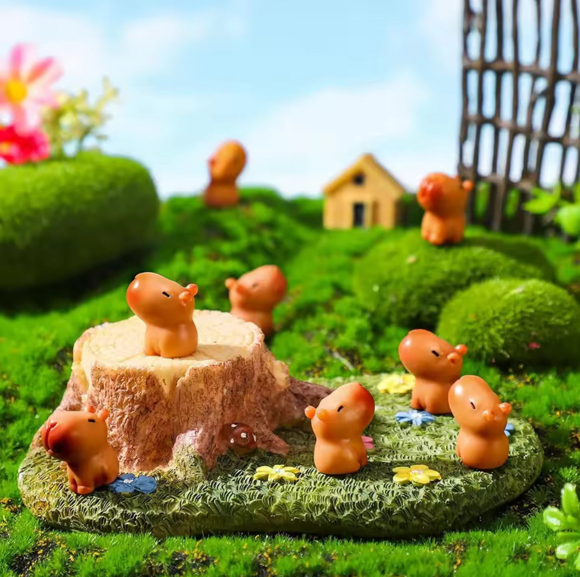 Cute Mini Capybara Figure Kawaii