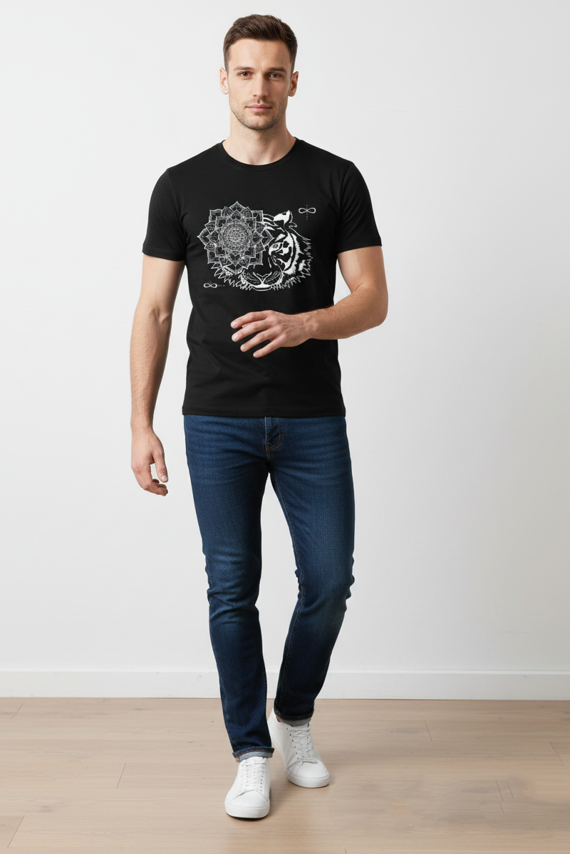 Japanese Zodiac “Tiger” T-Shirt – Hand-Drawn Eto Design