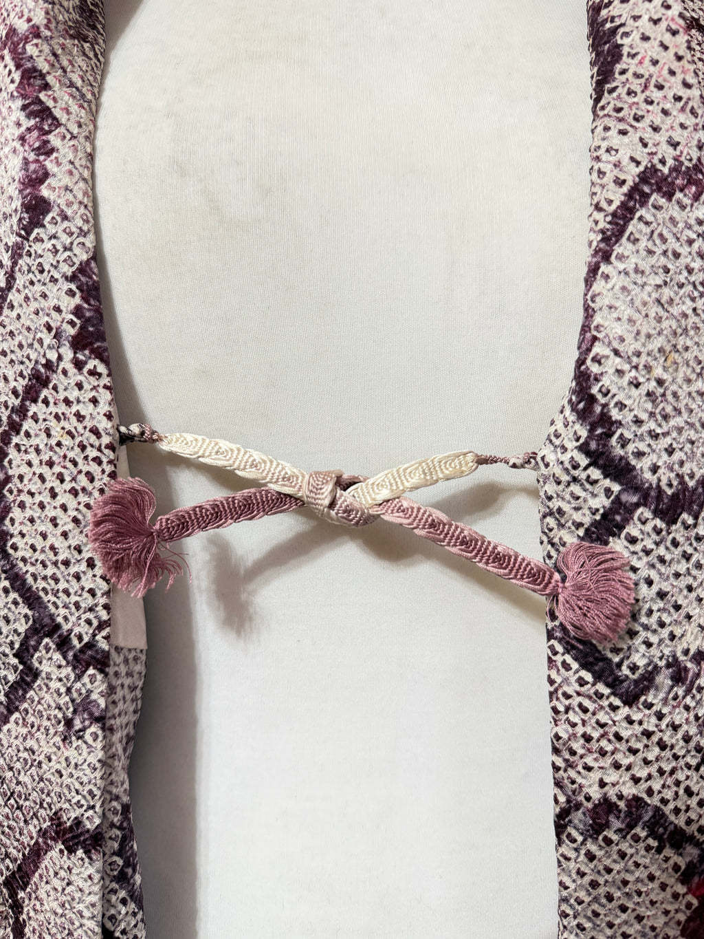 Vintage Japanese Silk Shibori Kimono