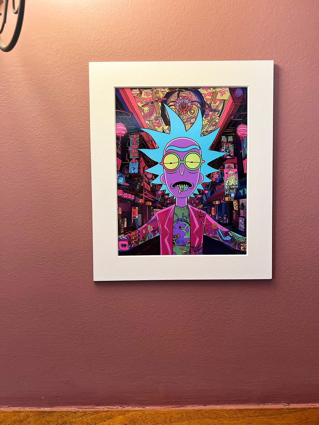 MODERN ART PRINT with Built-in White Frame