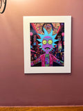 MODERN ART PRINT with Built-in White Frame