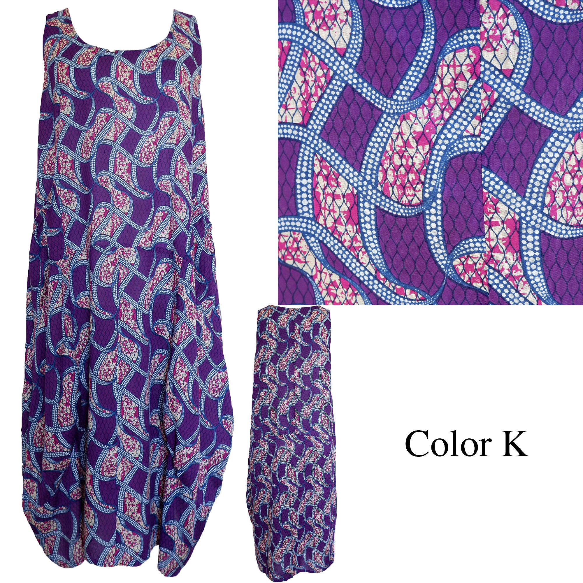 Loose fluffy balloon long dress