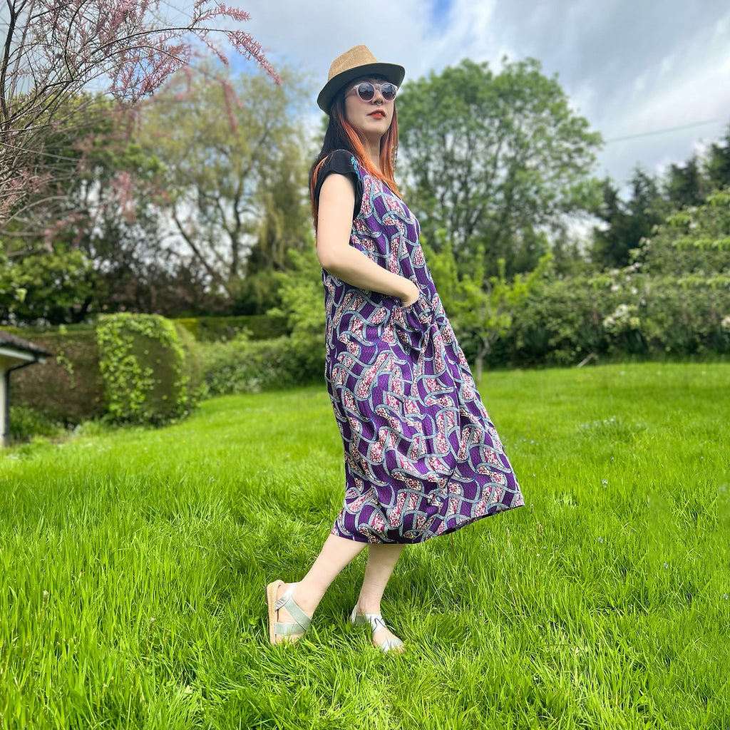 Loose fluffy balloon long dress