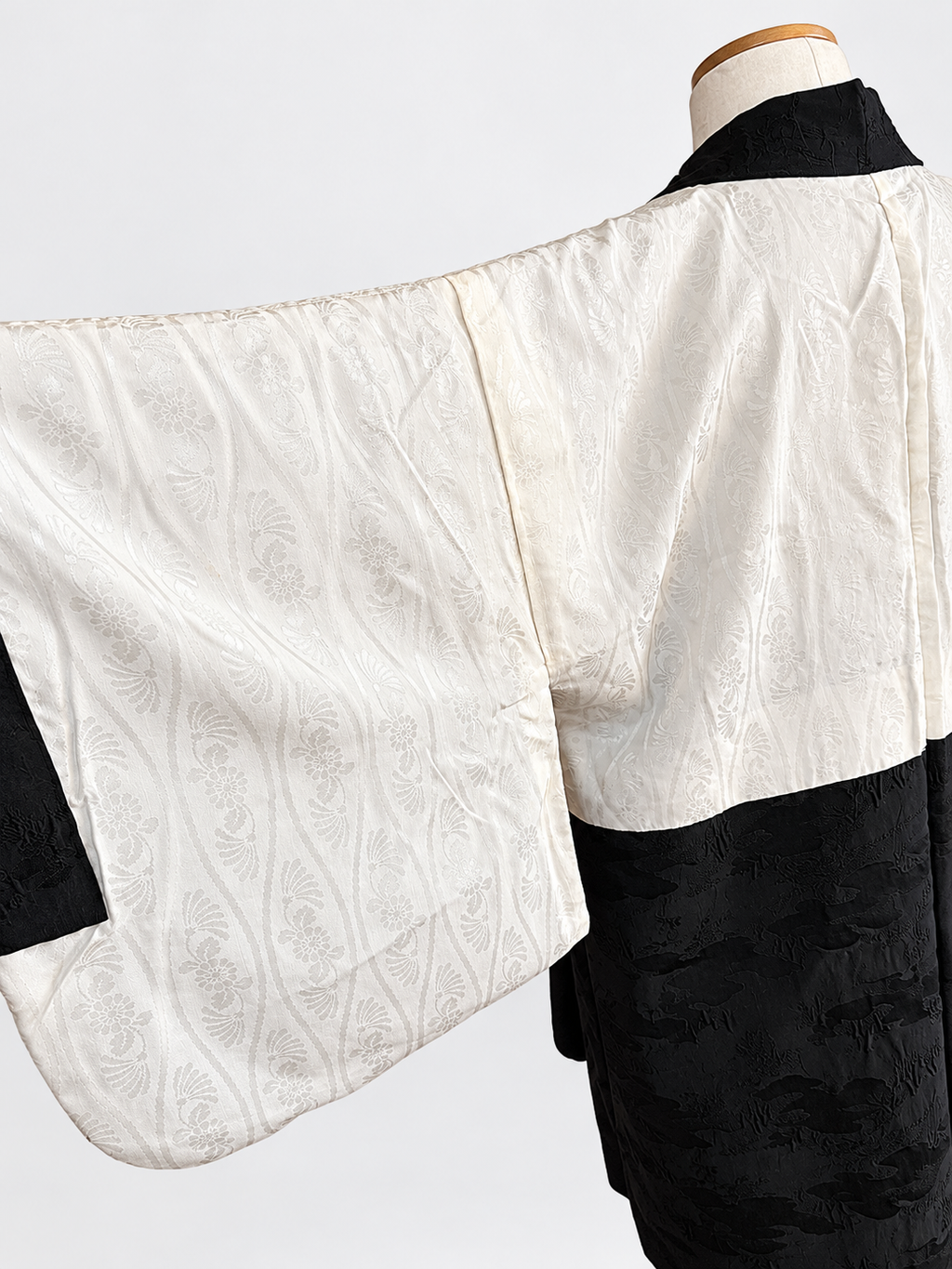 Reworked Vintage Japanese Family Crest Kimono Jacket
