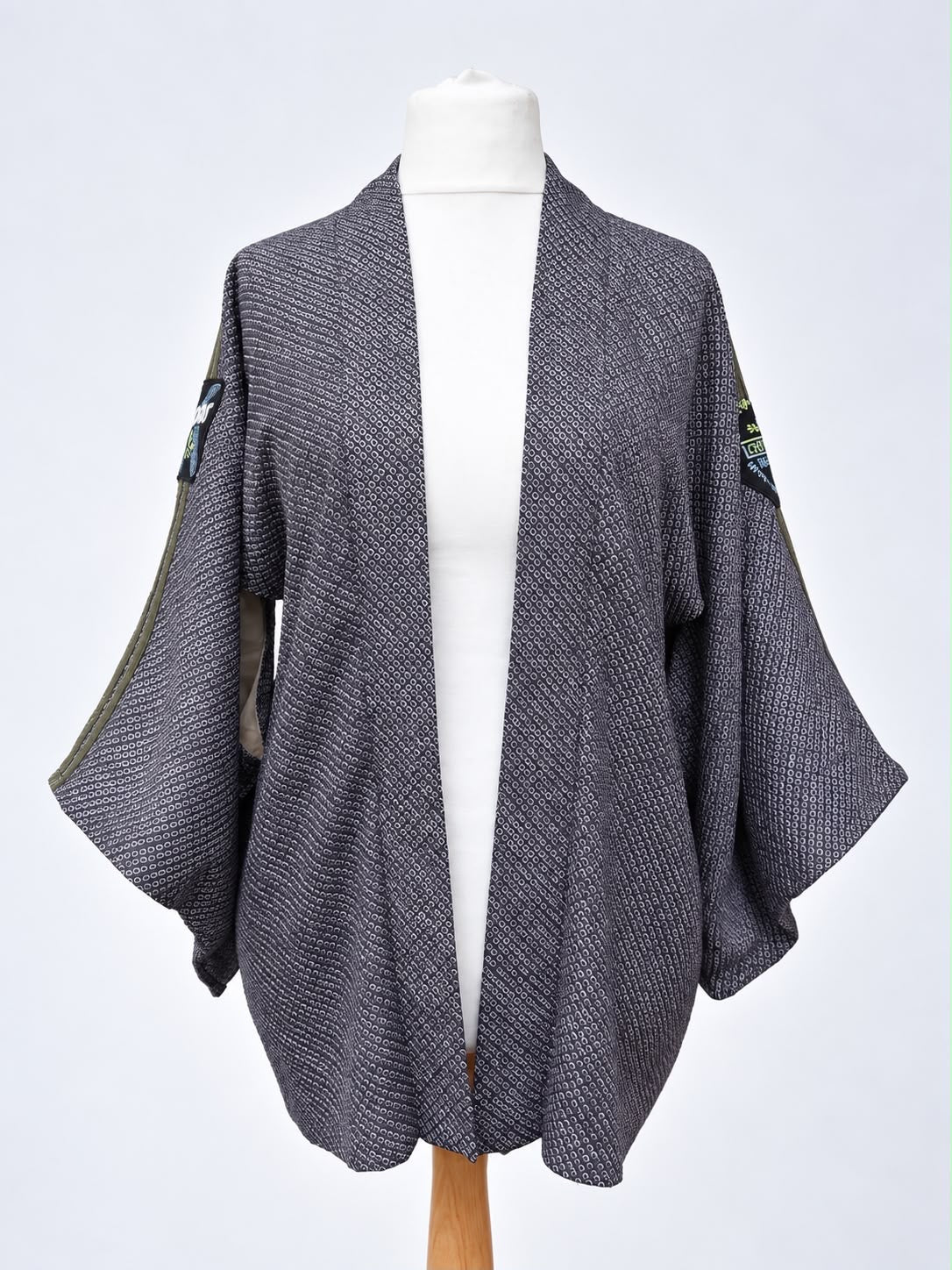Reworked Vintage Japanese Shibori Kimono Jacket