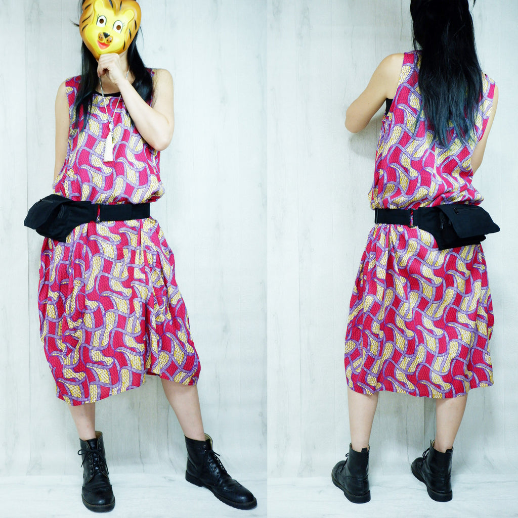 Loose fluffy balloon long dress