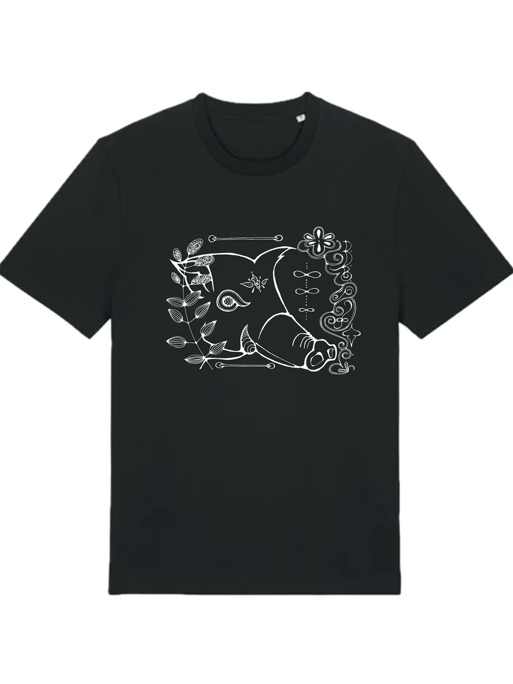 Japanese Zodiac “Boar” T-Shirt – Hand-Drawn Eto Design