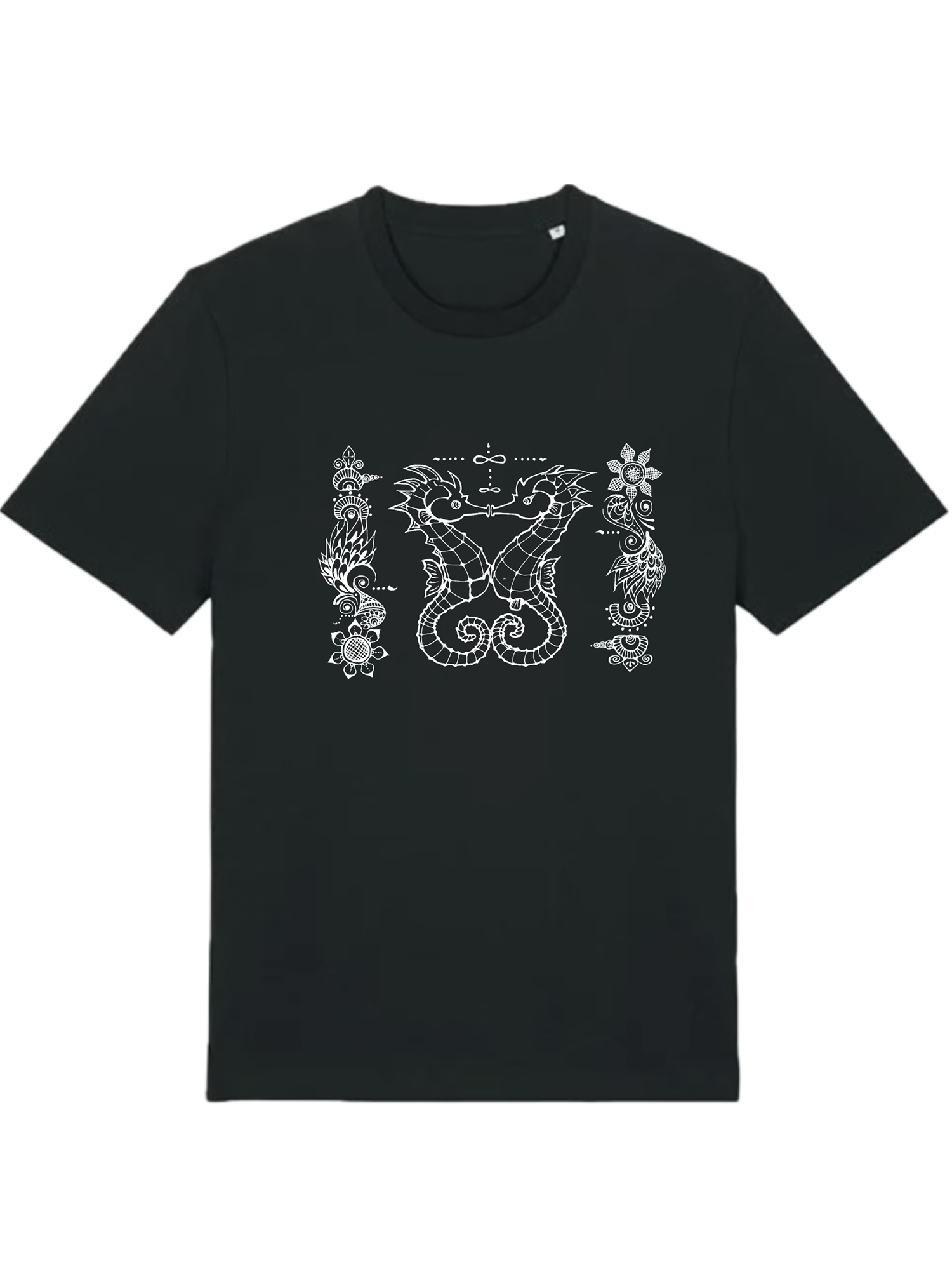 Japanese Zodiac “Dragon／Seahorse Dragonlet” T-Shirt – Hand-Drawn Eto Design