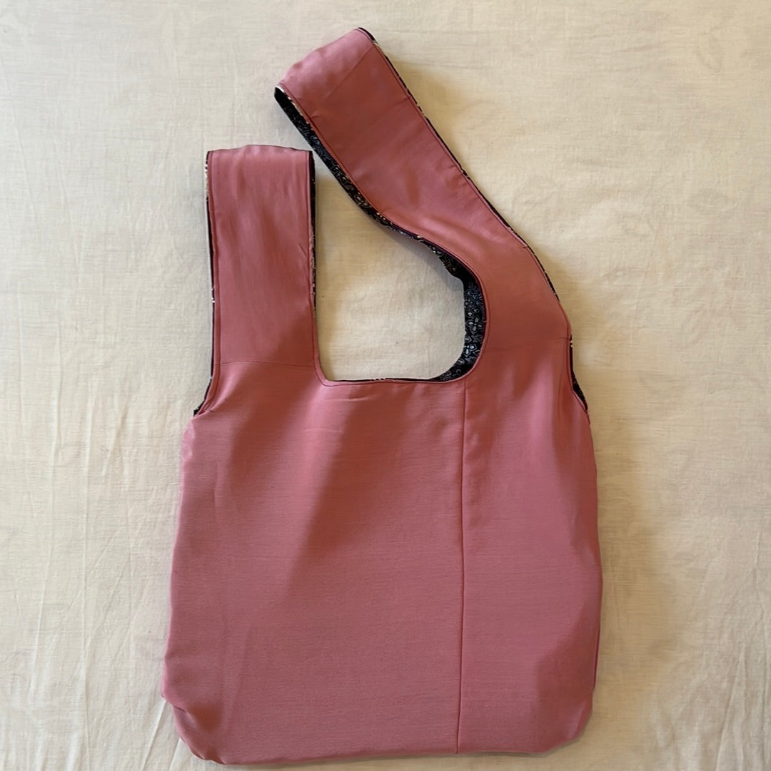 Recycled vintage kimono knot bag