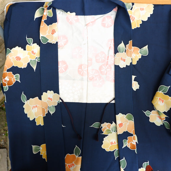 Navy blue peony