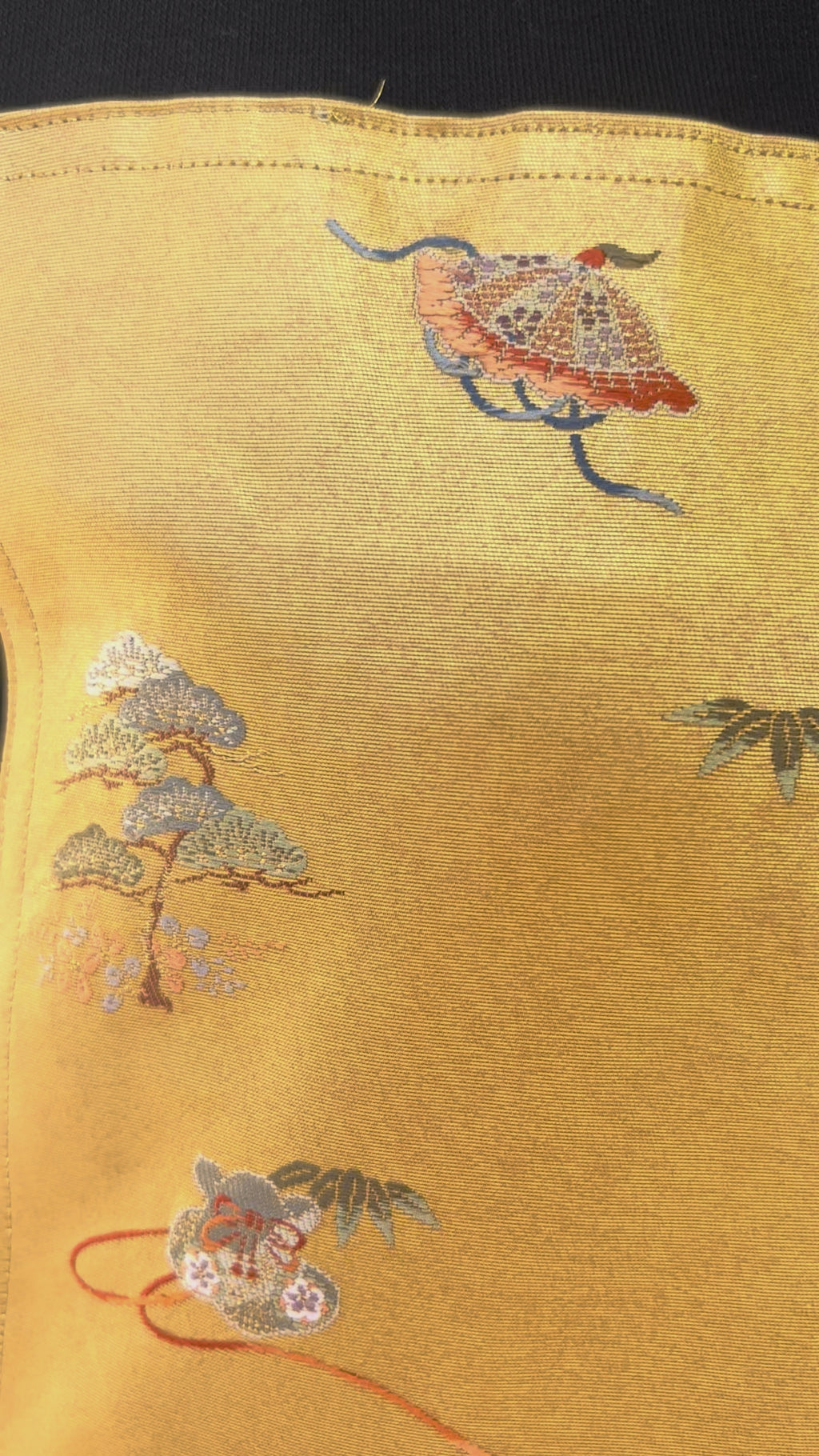 Handmade Upcycled Obi Organic Cotton Hoodie  2XLsize