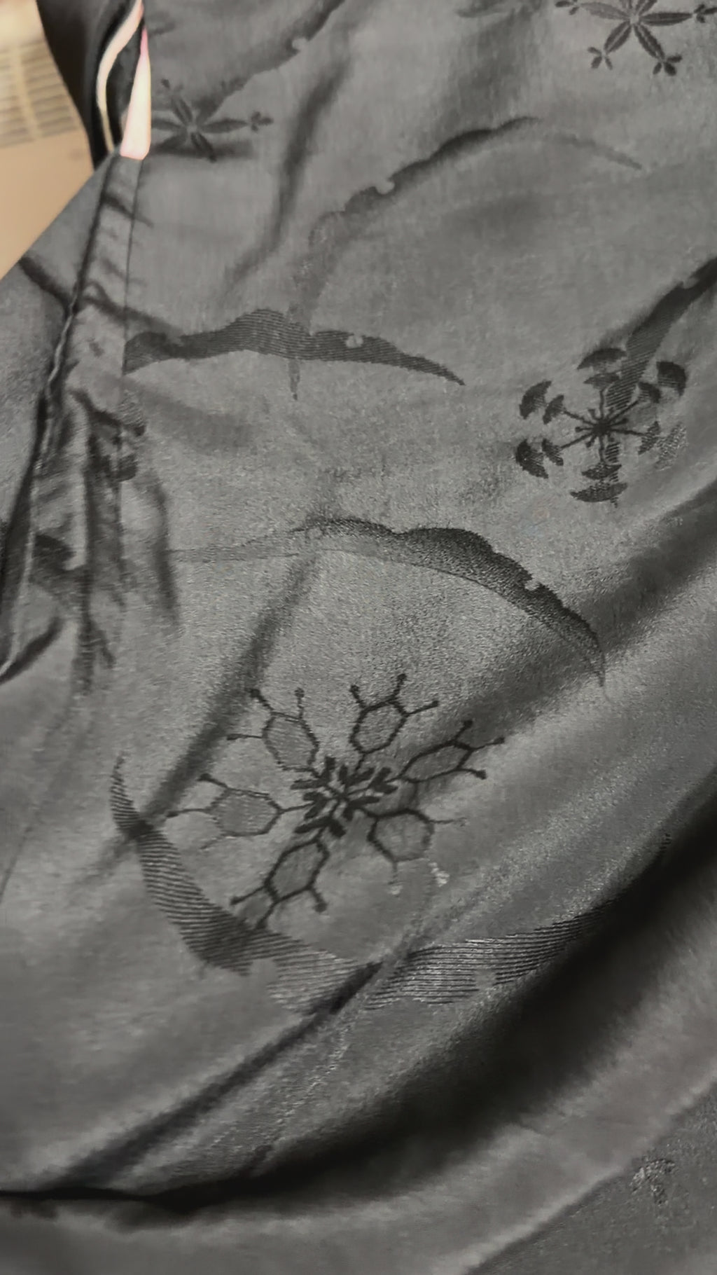 Reworked Vintage Japanese Family Crest Kimono Jacket