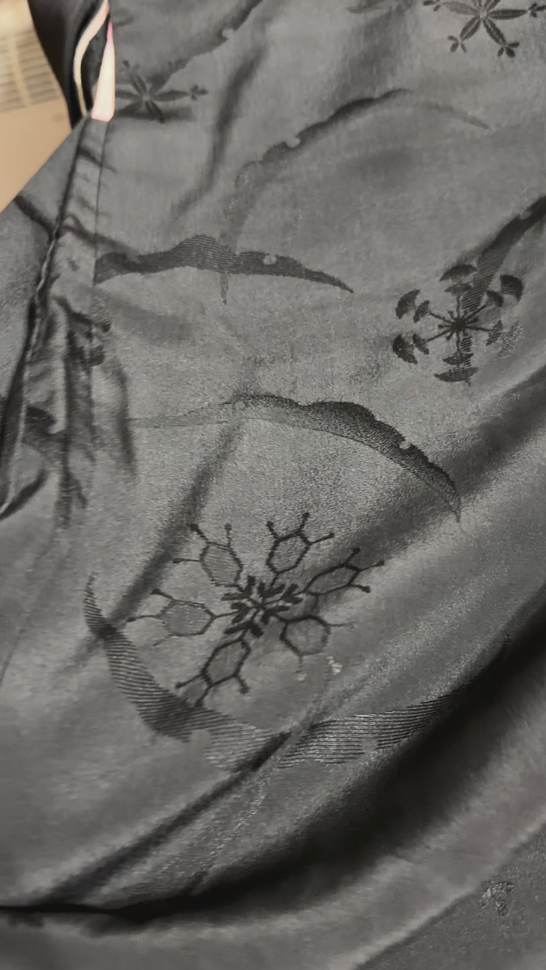Reworked Vintage Japanese Family Crest Kimono Jacket