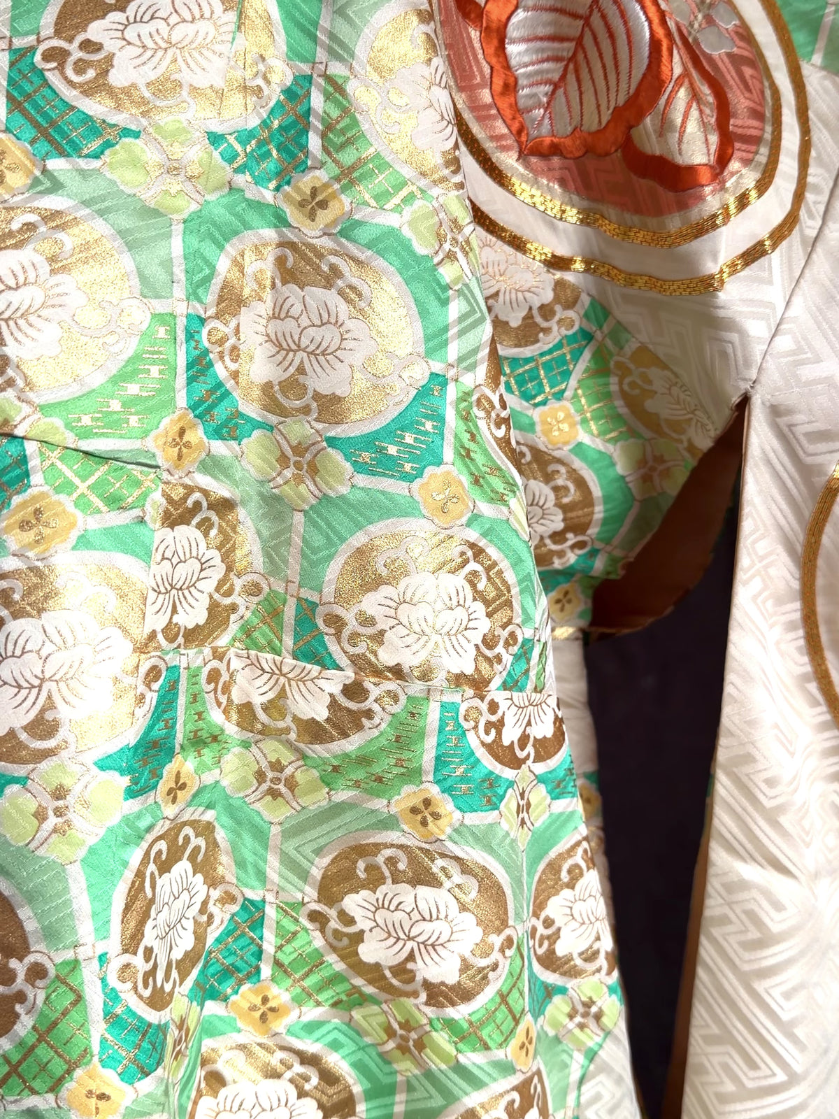 Vintage Japanese Silk Furisode Kimono