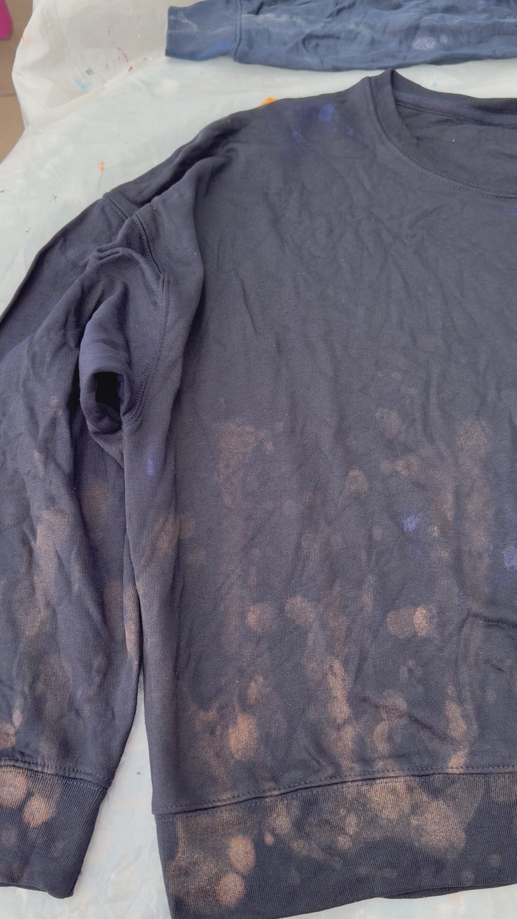 Organic Cotton Galaxy Cat Jumper S size