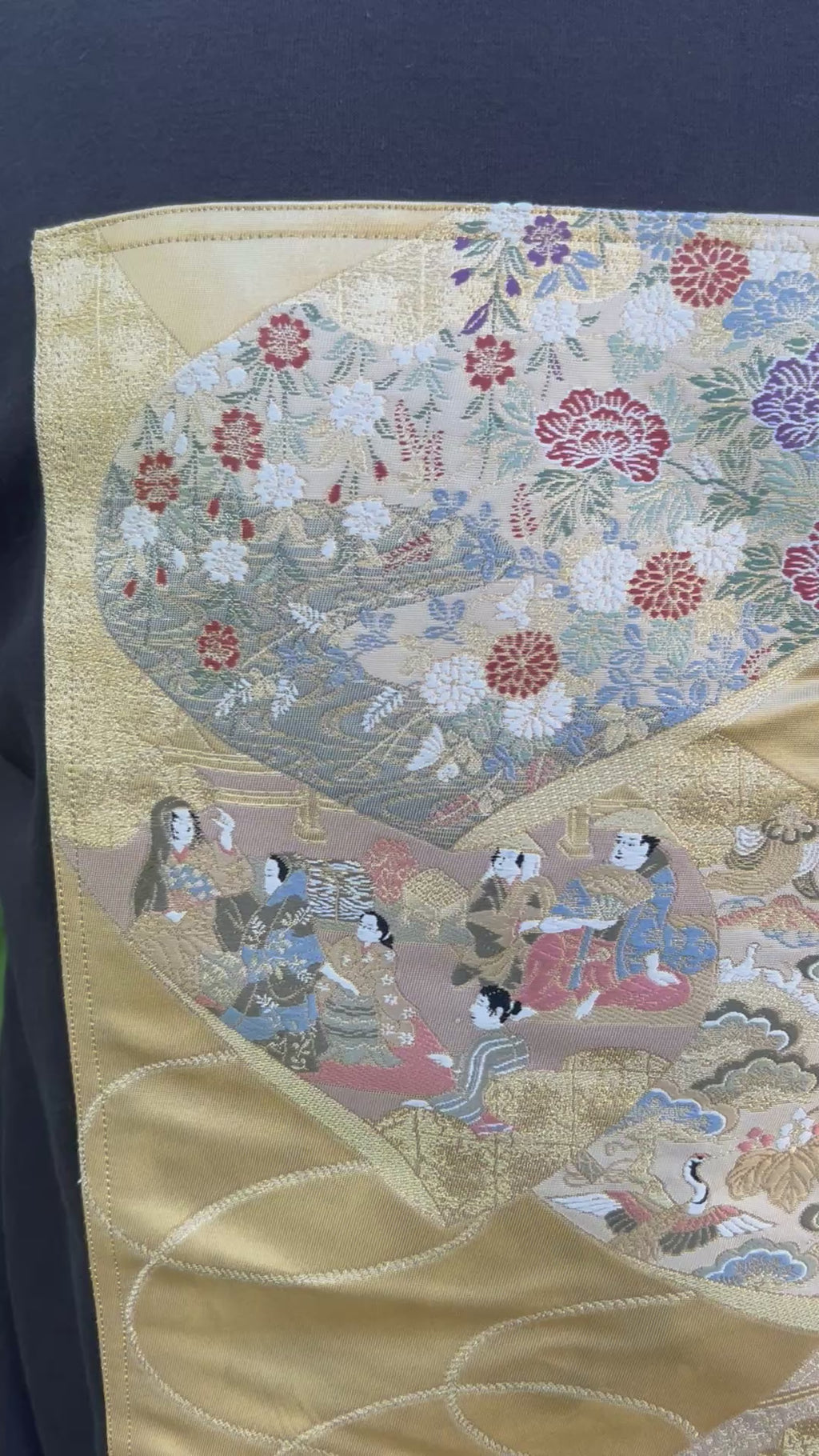 Handmade Upcycled Obi Organic Cotton Hoodie 3XL size