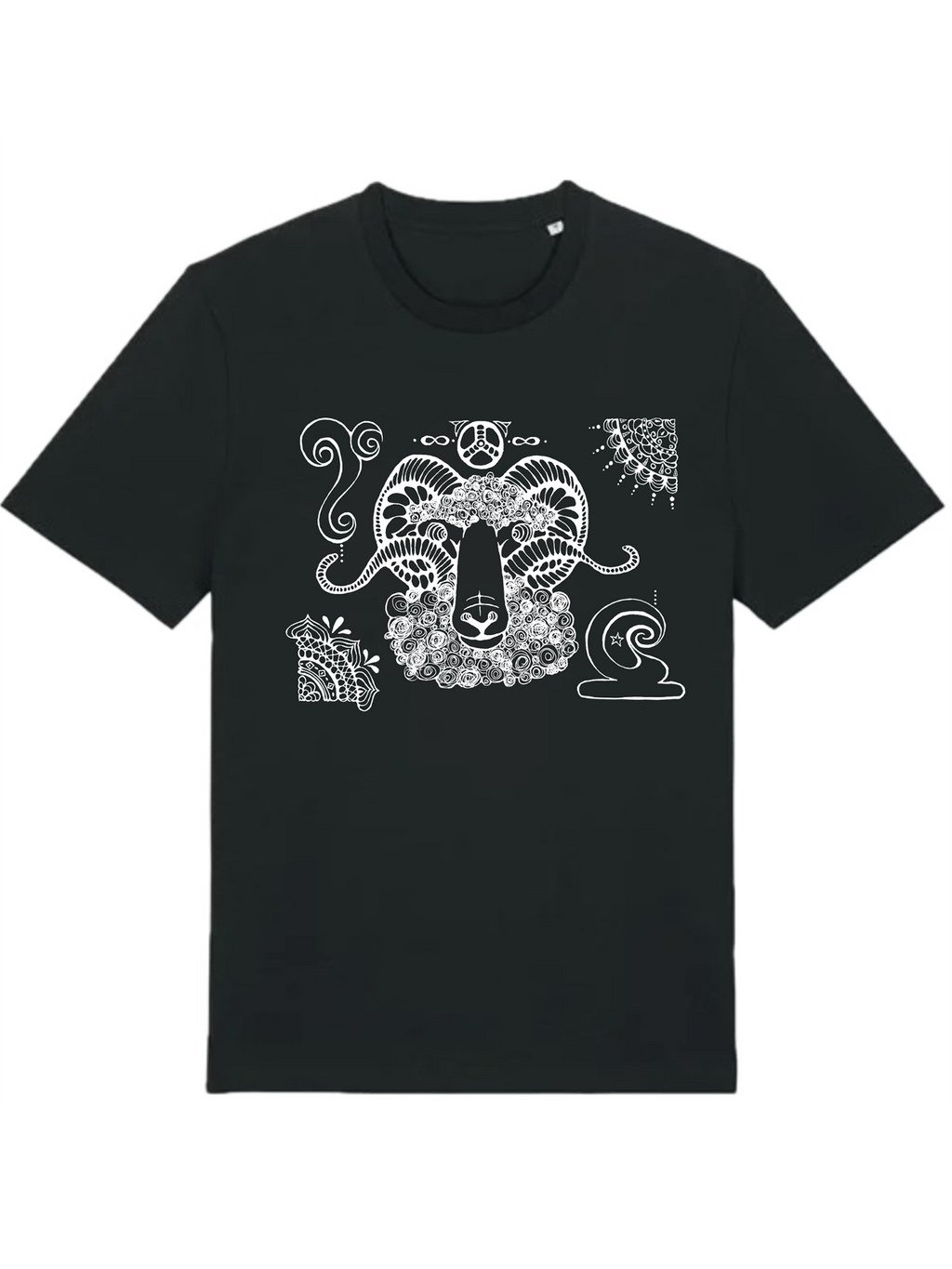 Japanese Zodiac “Goat／Sheep” T-Shirt – Hand-Drawn Eto Design