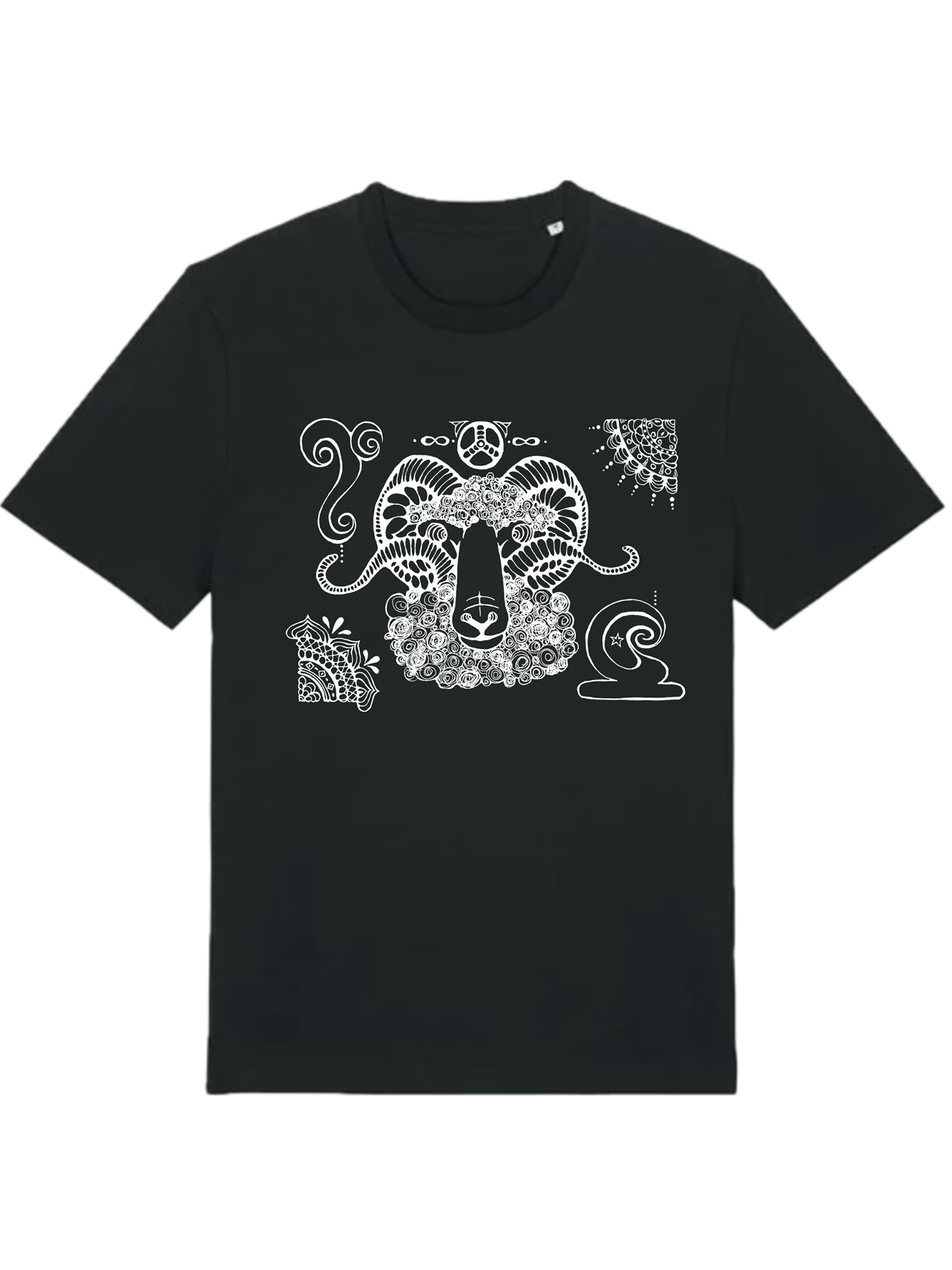 Japanese Zodiac “Goat／Sheep” T-Shirt – Hand-Drawn Eto Design