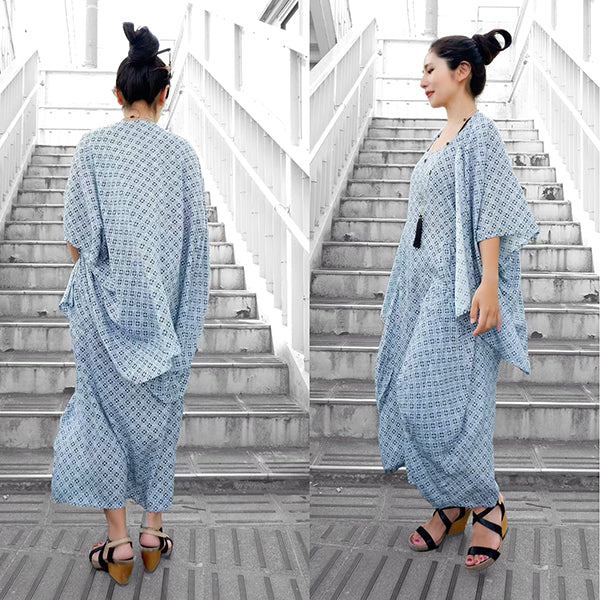 Loose fluffy balloon long dress