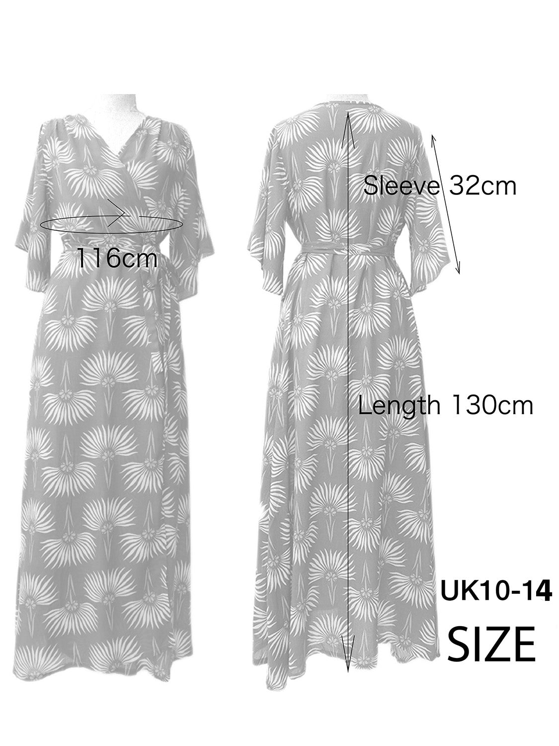 Kimono style Wrap dress