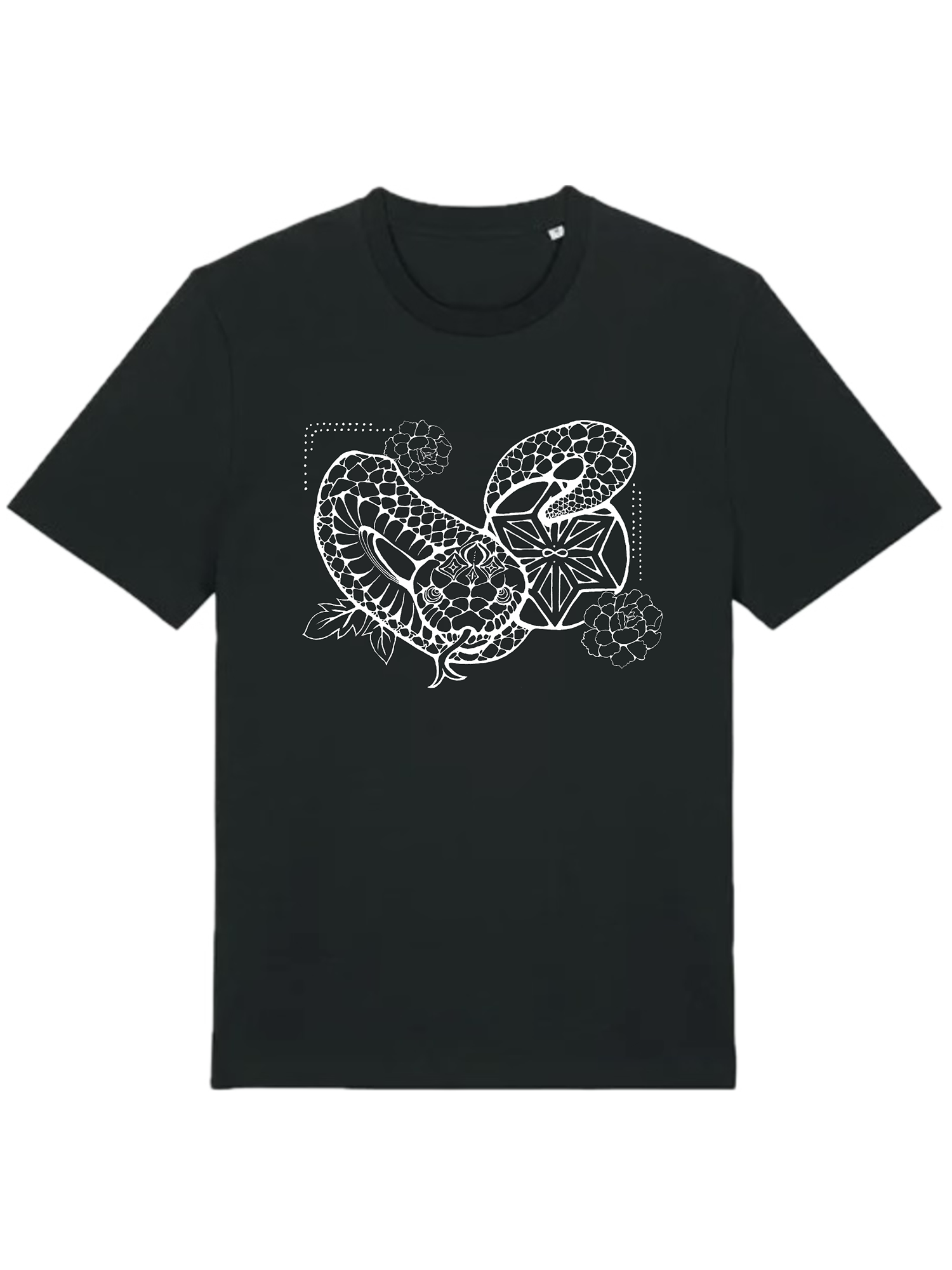 Japanese Zodiac “Snake” T-Shirt – Hand-Drawn Eto Design