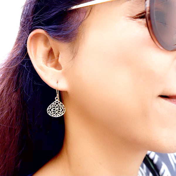 Taiwanese Design Brass Earrings