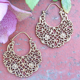 Big Hoop Watermark Design Earrings
