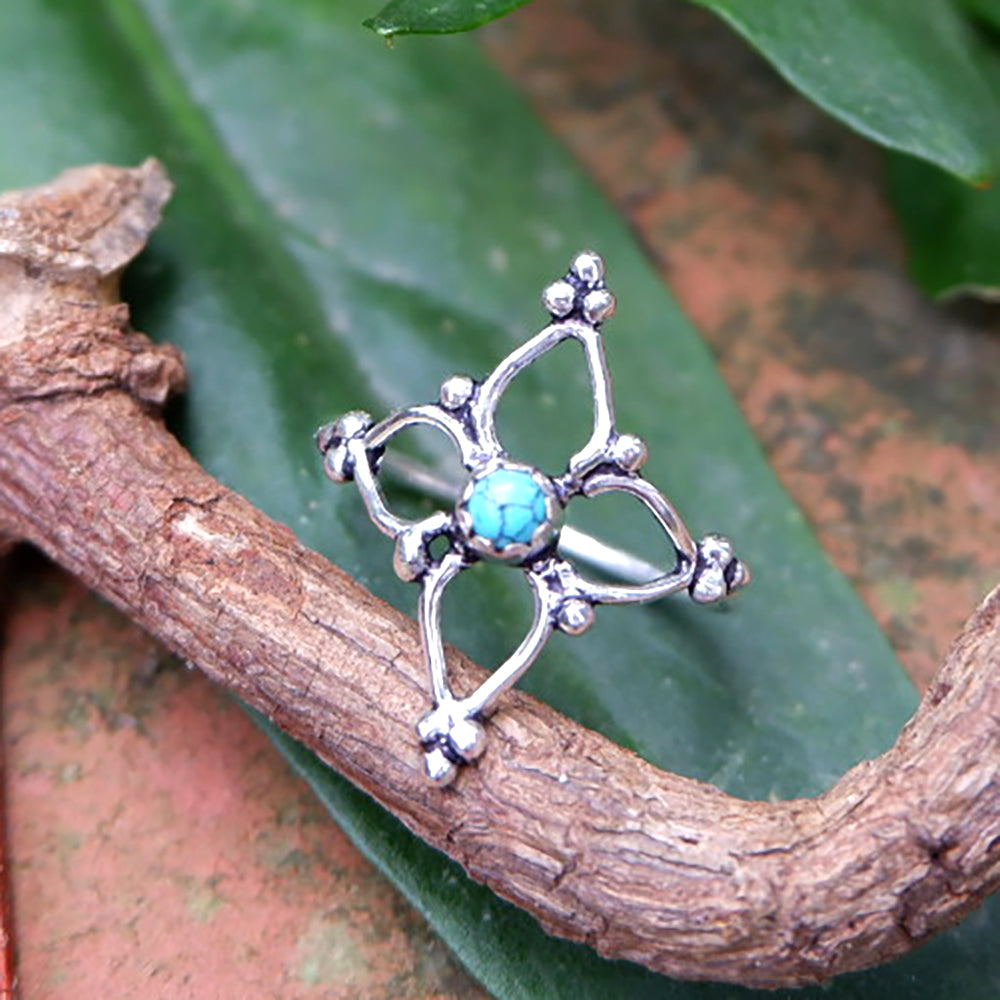 Diamond Shaped Stone Set Ring