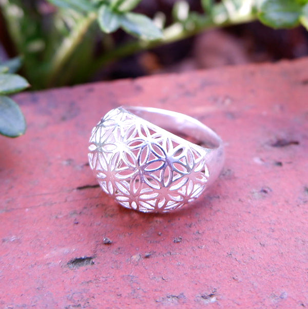 Seed of life Dome Ring