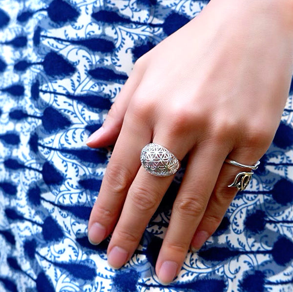 Seed of life Dome Ring