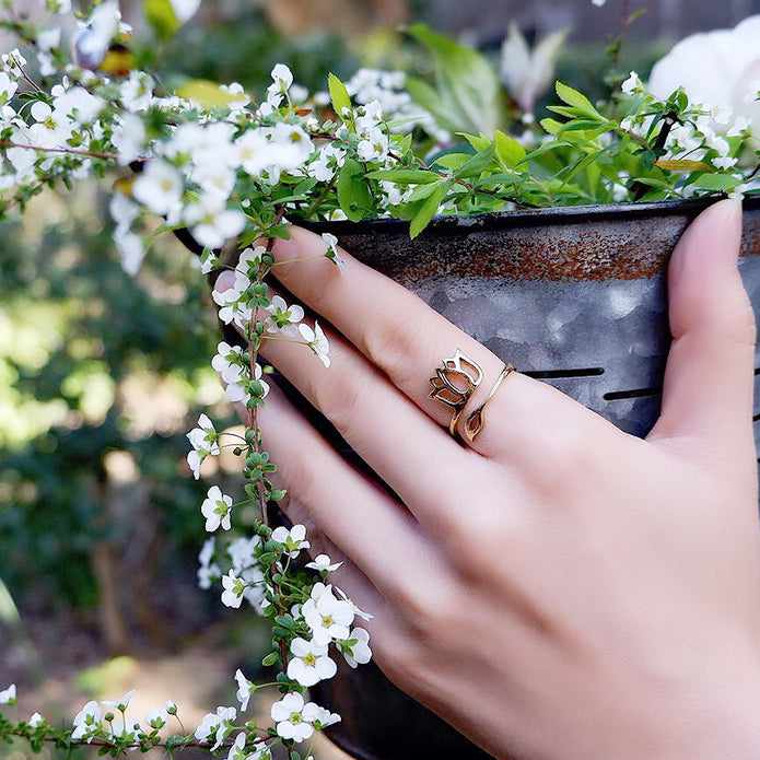 Open Lotus Ring