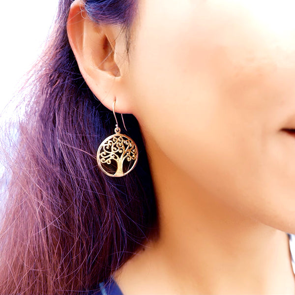 Tree of life Brass Earrings