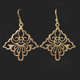 Taiwanese Design Medium Brass Earrings
