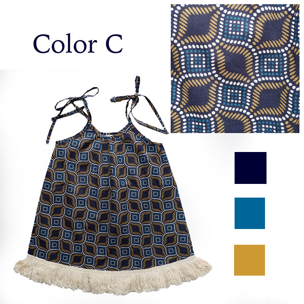 Kids short fringe dress